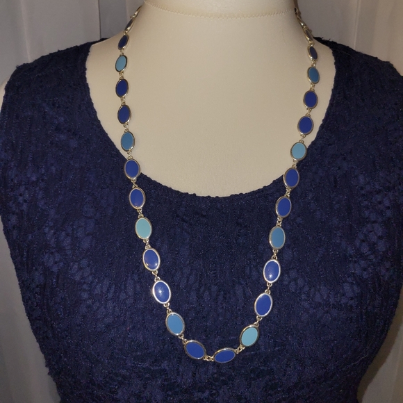 Navy Lace Dress - Picture 2 of 8